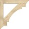 Ekena Millwork Merced Traditional Rough Sawn Bracket w/ Offset Brace, Douglas Fir, 6"W x 36"D x 36"H BKT0604X36X36MRC01RDF - alternate 3